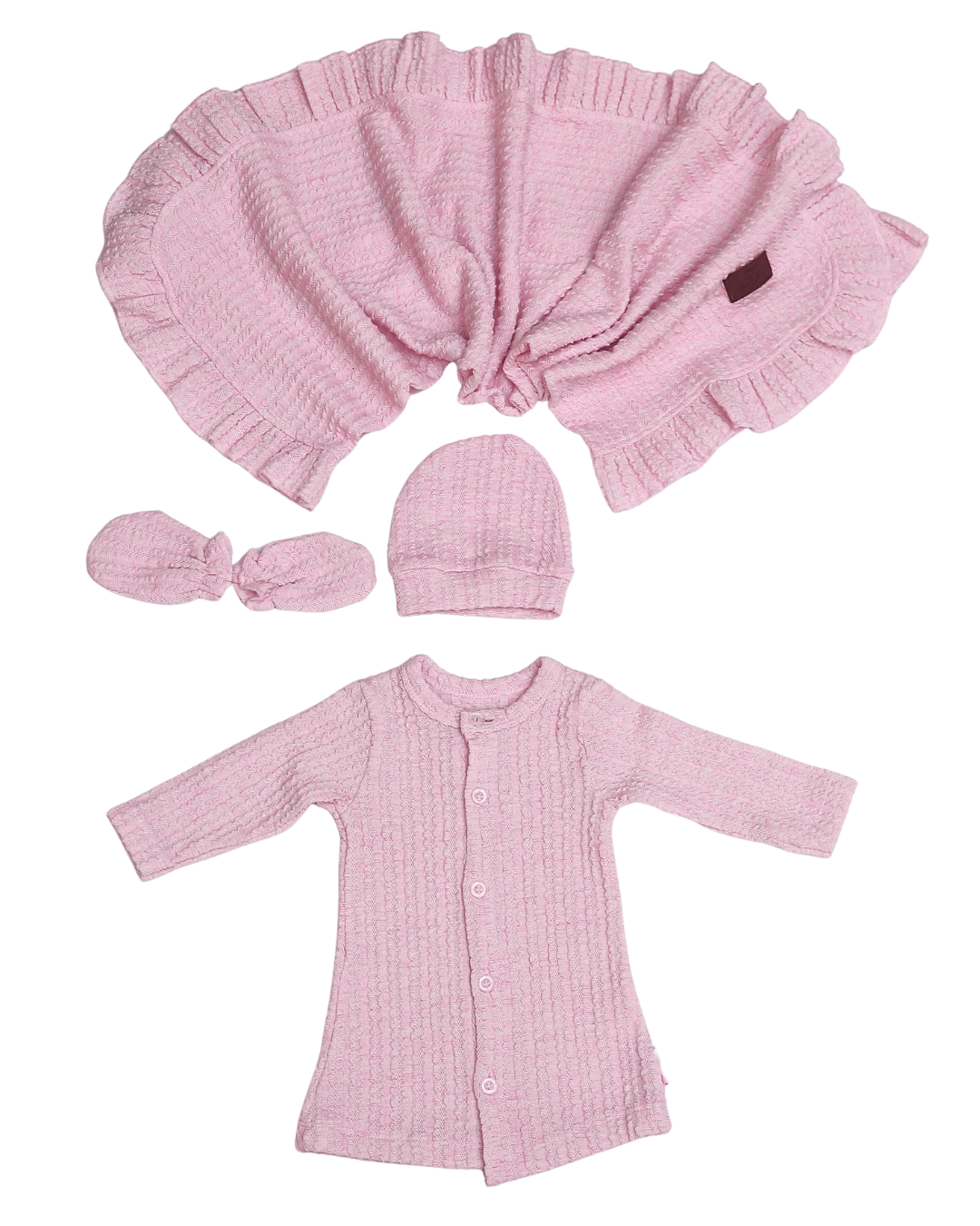 Rose Knit Newborn Set