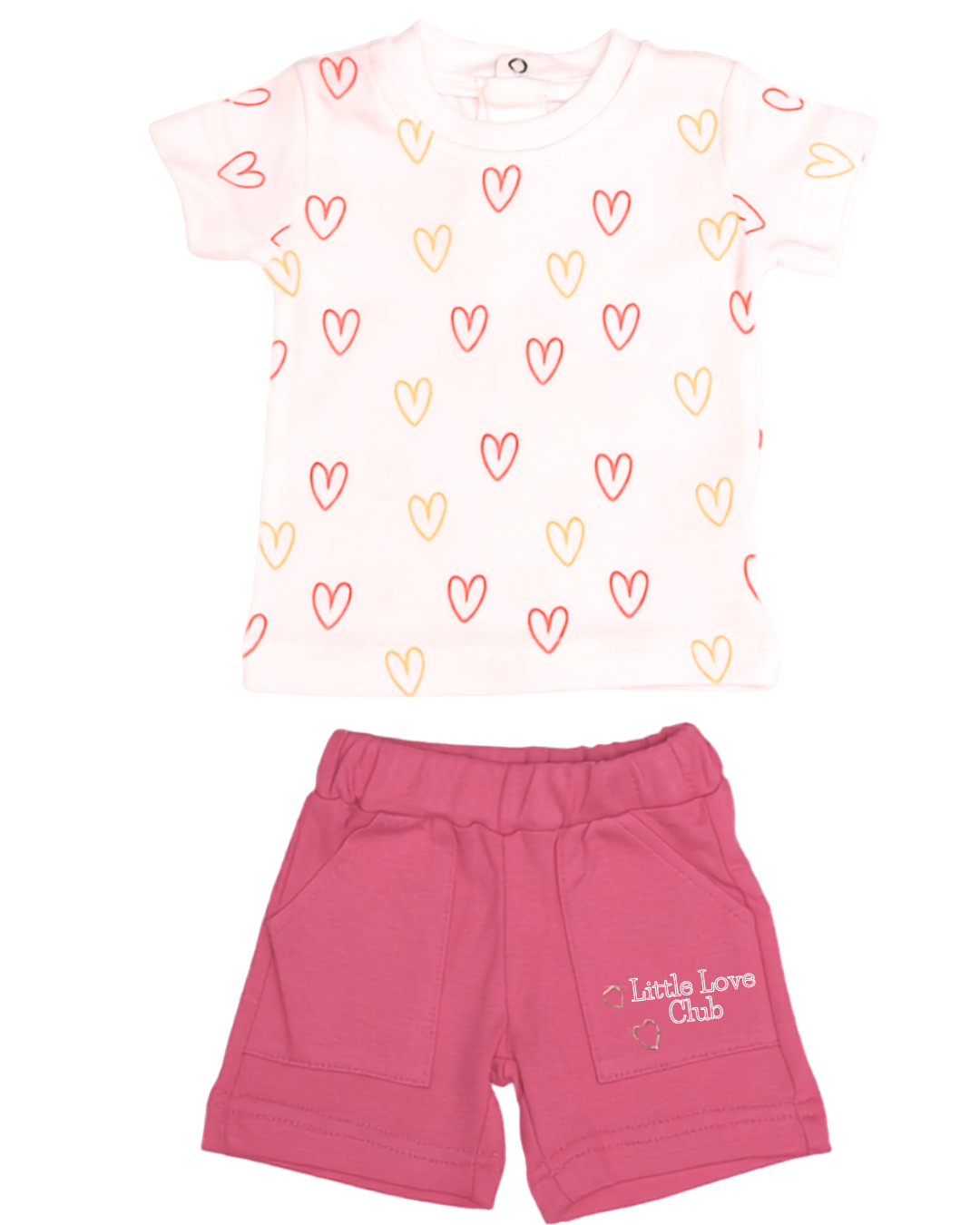 Little Love Club Heart Short Set