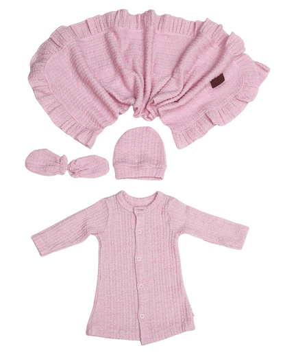 Rose Knit Newborn Set
