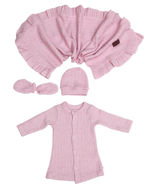 Rose Knit Newborn Set